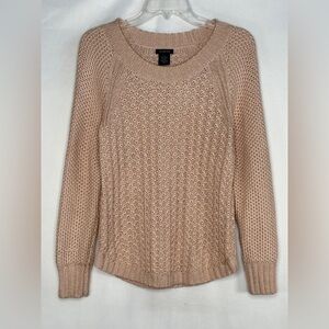 Calvin Klein Jeans Women's Knit‎ Sweater Metallic Blush Y2K Sz M